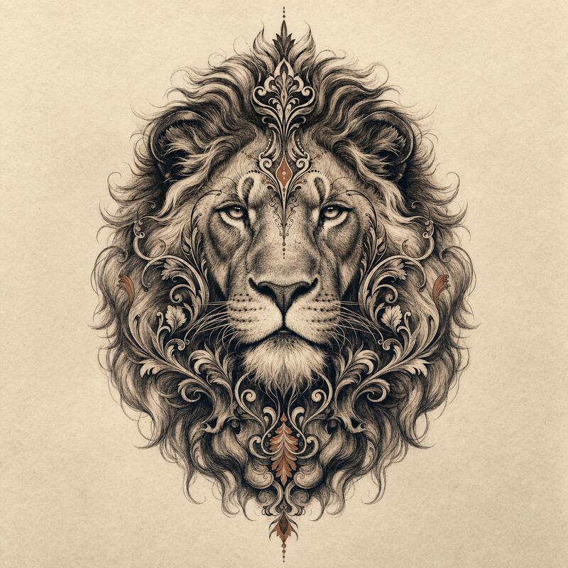 Realistic tattoo style